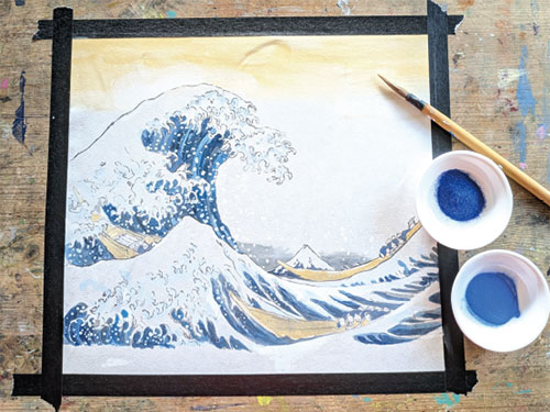 北斎の青の写真